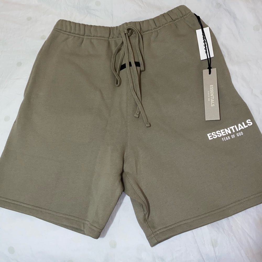 Fear of God Essentials Shorts (SS21) Moss/Goat